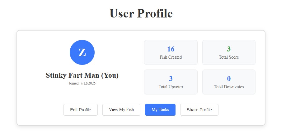 Screenshot showing a hacked user profile with username changed to 'Stinky Fart Man'